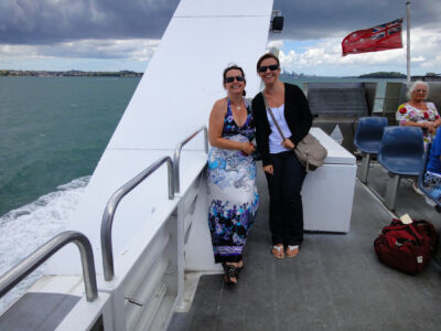Auf dem Schiff nach Waiheke